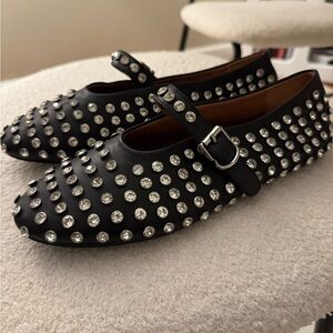 Alaia studded ballet flats 39